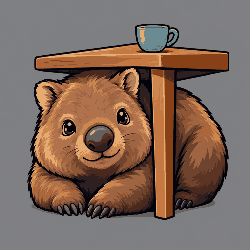 Wobbly Table Wombat logo
